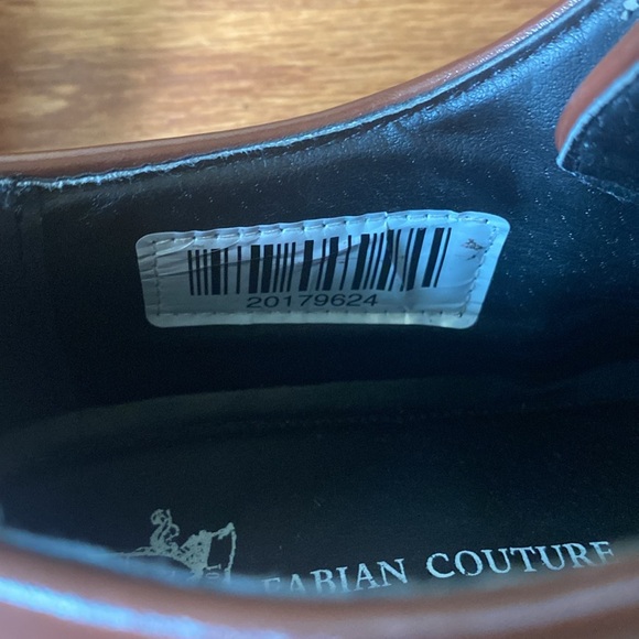 Men's Fabian Couture Monaco Brown Dress Shoes Oxfords Square Toe Lace Up 14M - Picture 5 of 16